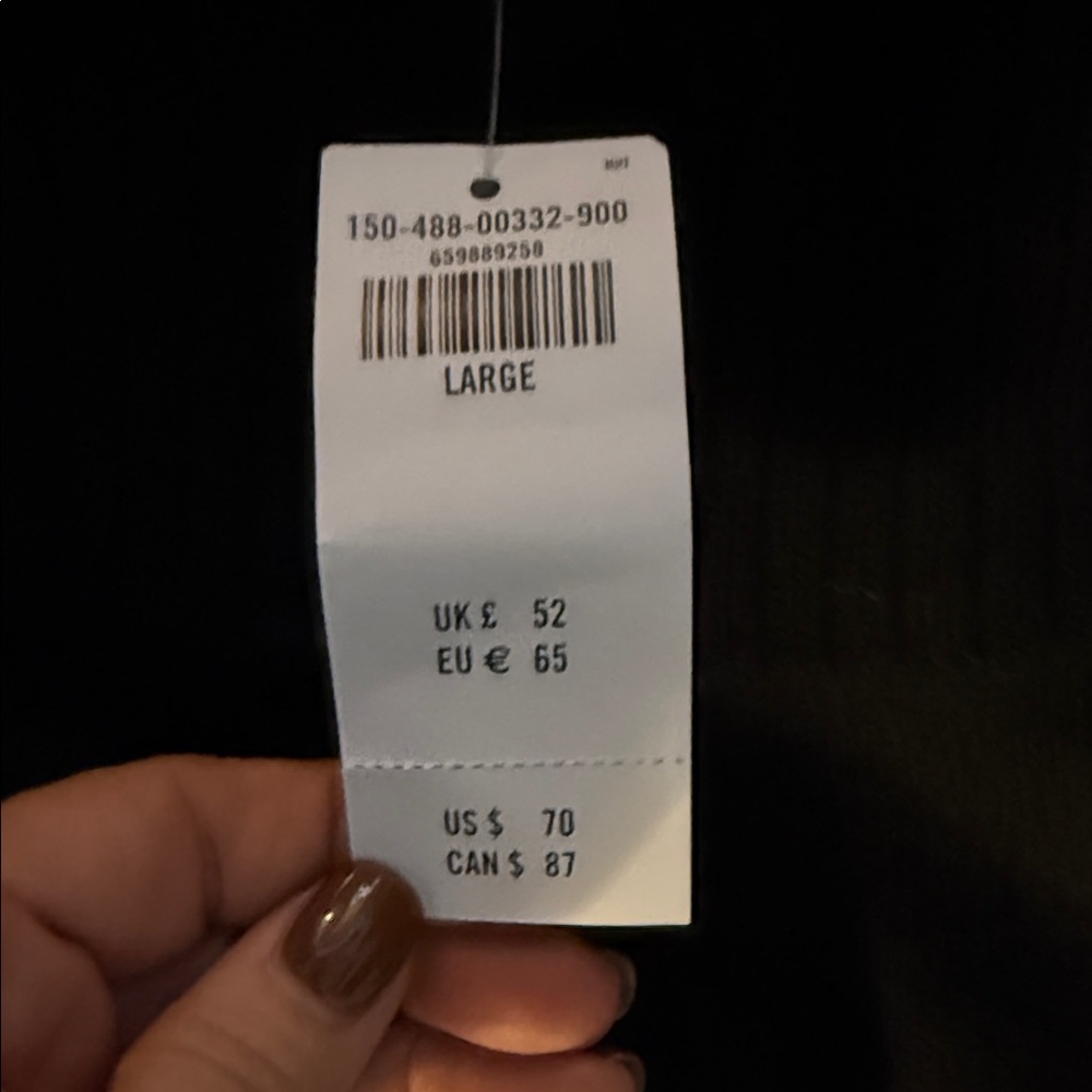 Abercrombie and Fitch  Off-Shoulder Sweater NWT size large - Picture 2 of 3